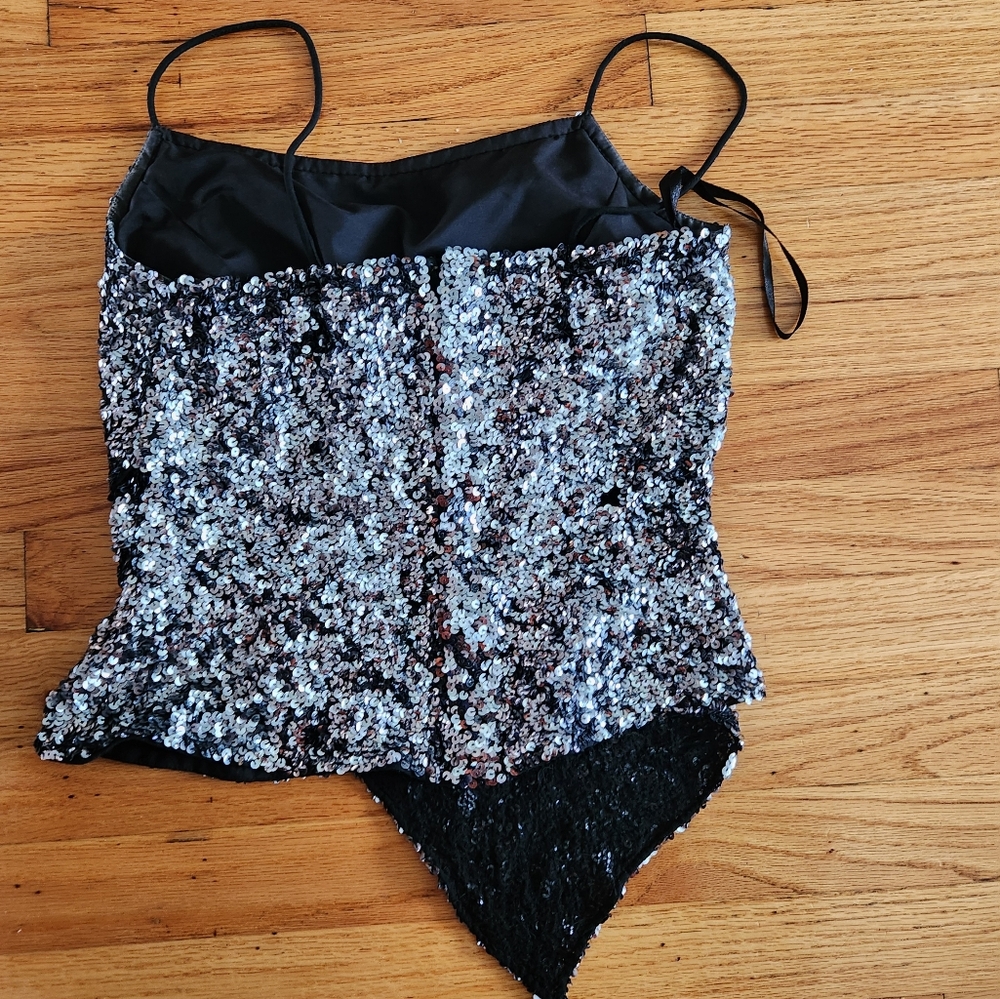 Sean Collection Sequin Top Size Small - image 3